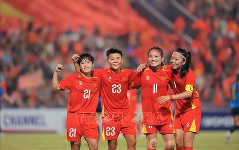Thắng thuyết phục 4-0, đội tuyển nữ Việt Nam tiến vào vòng chung kết Asian Cup