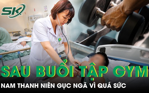 Nam thanh niên gục ngã sau những buổi tập gym quá sức 