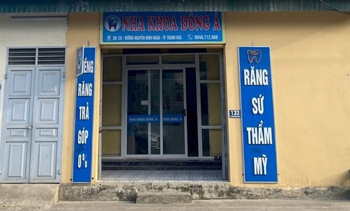 Cung cấp dịch vụ khám chữa bệnh không được cấp phép, Nha khoa Đông Á Thanh Hoá bị phạt 45 triệu đồng