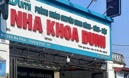 Xử phạt 2 phòng khám Răng hàm mặt 'chui’ tại Hải Phòng 