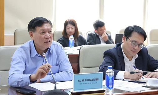 Thứ trưởng Bộ Y tế Đỗ Xuân Tuyên làm việc với Tham tán Nông nghiệp của Đại sứ quán Hoa Kỳ tại Việt Nam