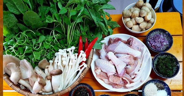 Lẩu gà lá é, món ngon những ngày chớm đông