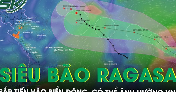 Bão Ragasa sắp tiến vào biển Đông, có thể mạnh lên thành siêu bão