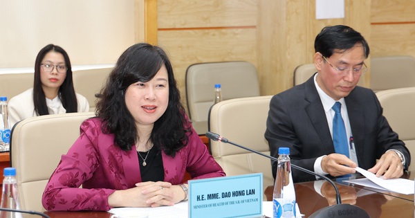 View - Bộ trưởng Đào Hồng Lan tiếp trưởng phái đoàn IOM và Đại sứ quán Nhật Bản