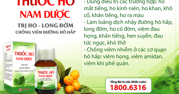 Thuốc ho Nam Dược có thành phần chính là gì?
